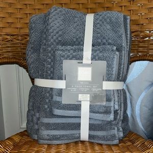 SOHO LIVING 100% Cotton Towel Set 6-Piece Bath Hand Washcloth